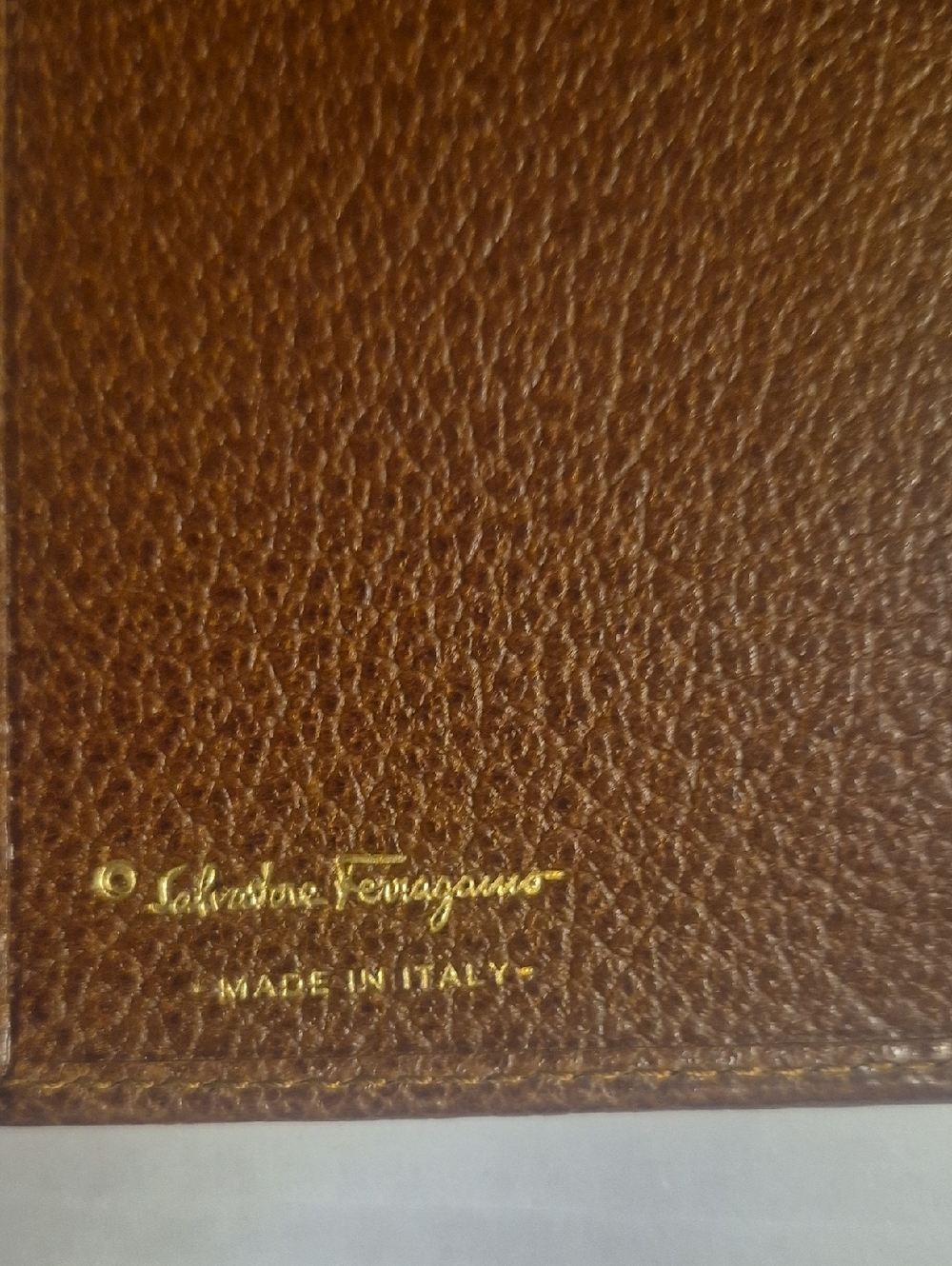 Salvatore ferragamo checkbook holder /wallet .like New . Authentic. - Picture 6 of 11